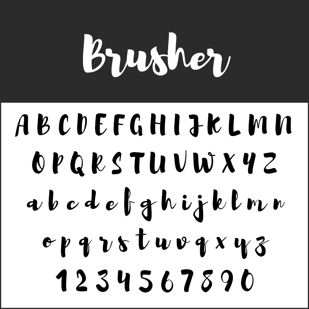 Brush Fonts - Free Font Brusher