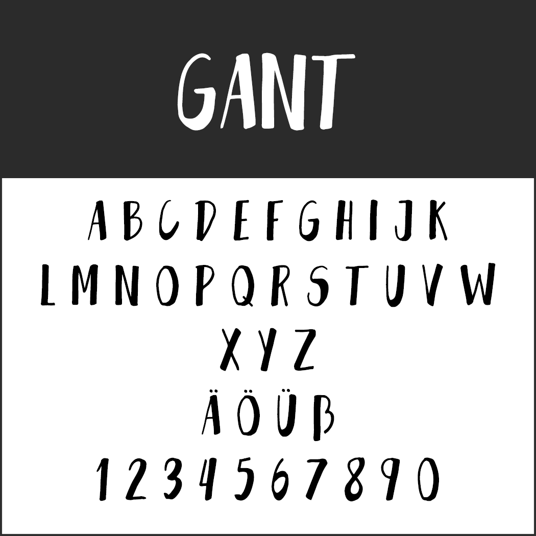 Brush Fonts - Free Font Gant