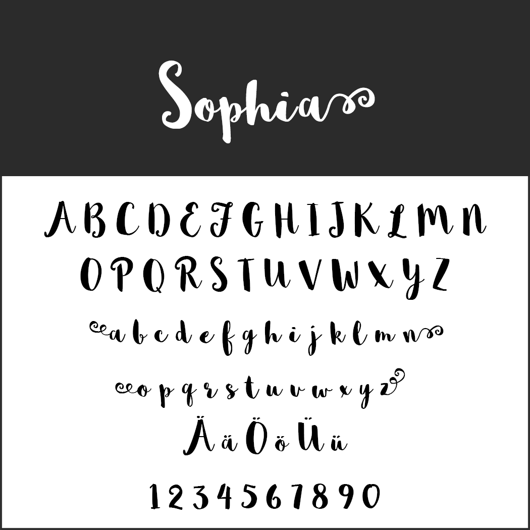 Brush Fonts - Free Font Sophia
