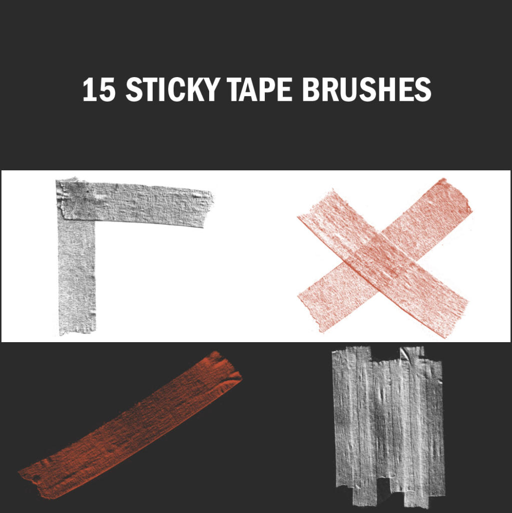Les Sticky Tape Brushes sont très populaires et peuvent être utilisés de différentes manières.