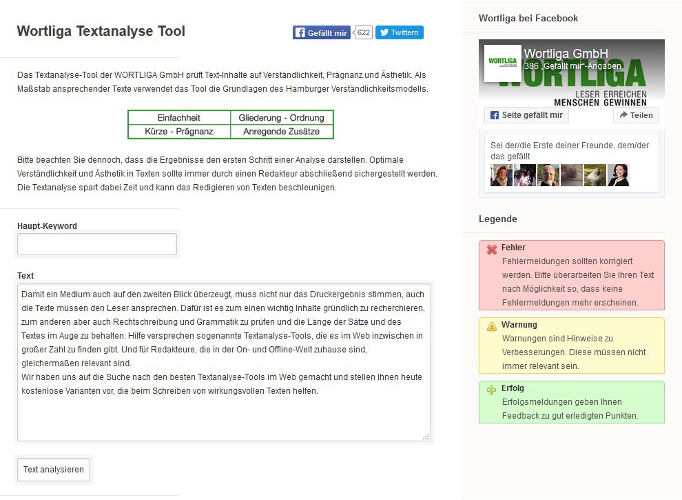 Kostenlose Textanalyse Tools Zum Optimieren Von Inhalten
