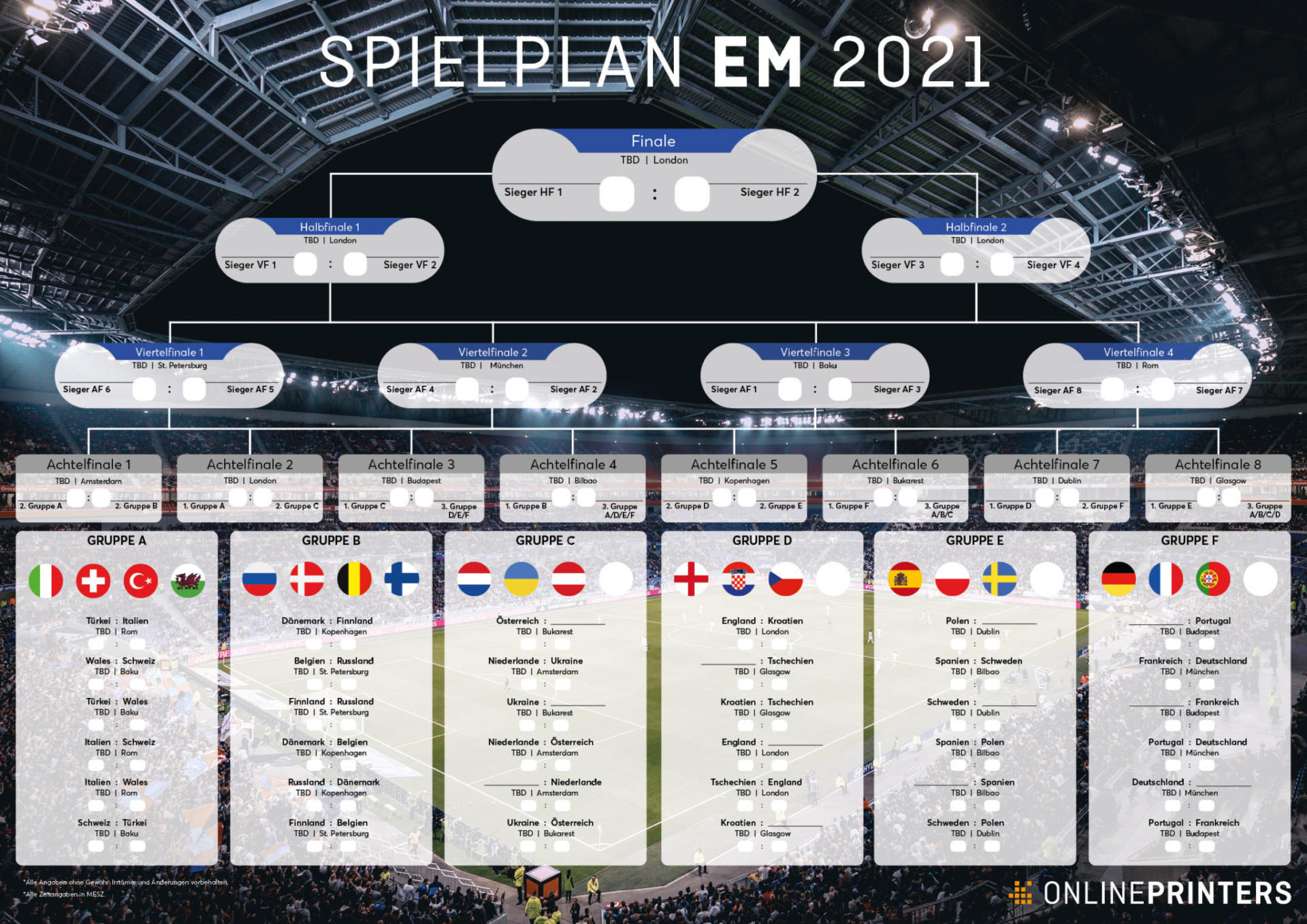 Spielplan FuГџball Em 2021 Pdf